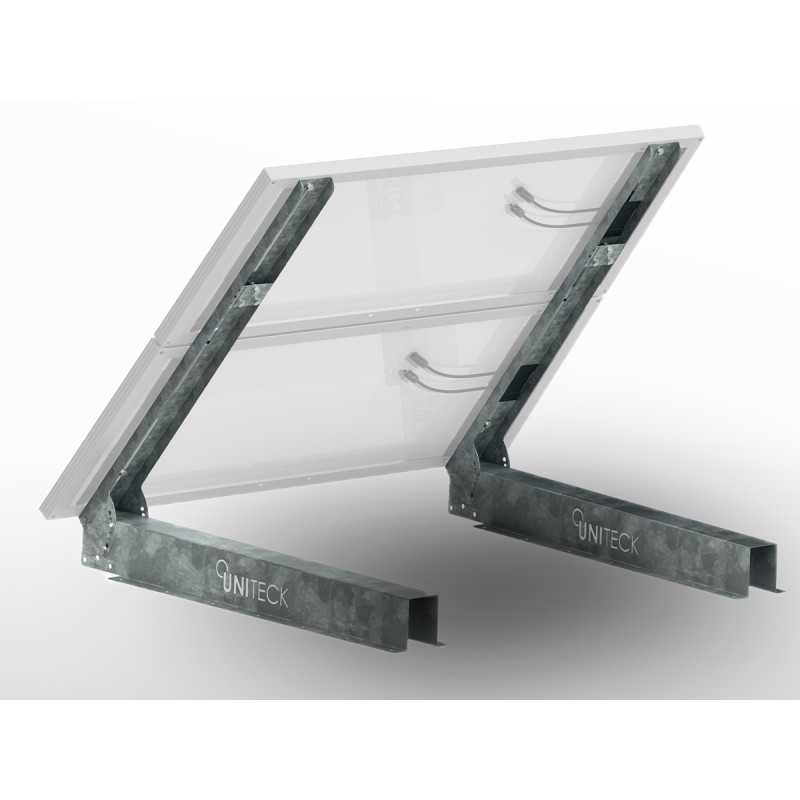 Support 1/2 panneaux solaires Galva SOL-MUR UNIFIX300B | largeur totale max 1100mm