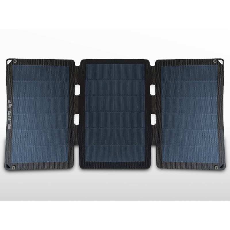 Panneau solaire flexible portable SUNSLICE 18W + chargeur USB | 2 x 3.6A