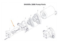 Kit de soupape, santoprène pour pompe SHURFLO 2088