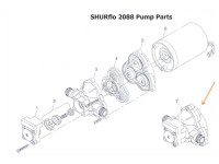 Boîtier supérieur/Kit commutateur pour pompe SHURFLO 2088