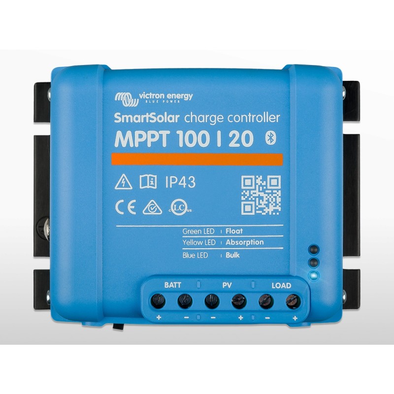 Régulateur MPPT SmartSolar VICTRON 100/20 - 12/24/48V (100V / 20A) Bluetooth intégré