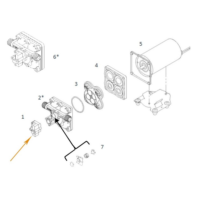 Kit pressostat pour pompe SHURFLO 50*0-2201-*010