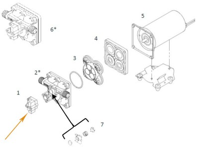 Kit pressostat pour pompe SHURFLO 50*0-2201-*010