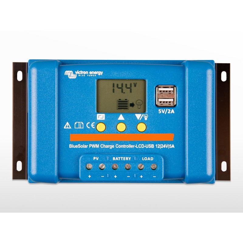 Régulateur VICTRON BlueSolar LCD & USB 12/24V - 5A