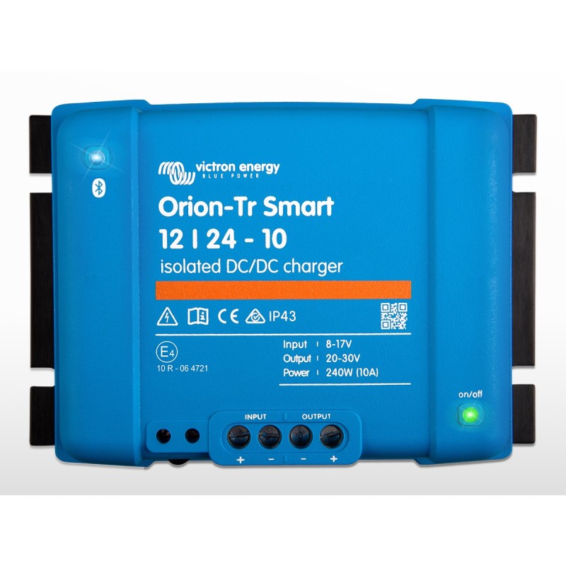 Chargeur DC VICTRON Orion-Tr Smart isolé 12/24 - 10A | 12 / 24V - 240W