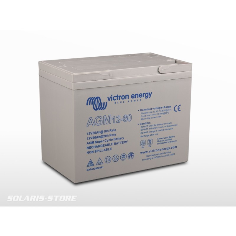 Batterie VICTRON étanche AGM Super Cycle 12V 60Ah