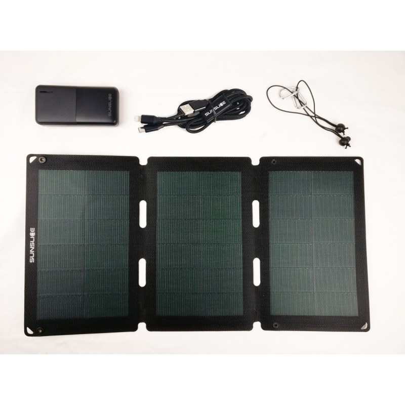 Kit solaire nomade USB / 72Wh | 18W - 20000mAh