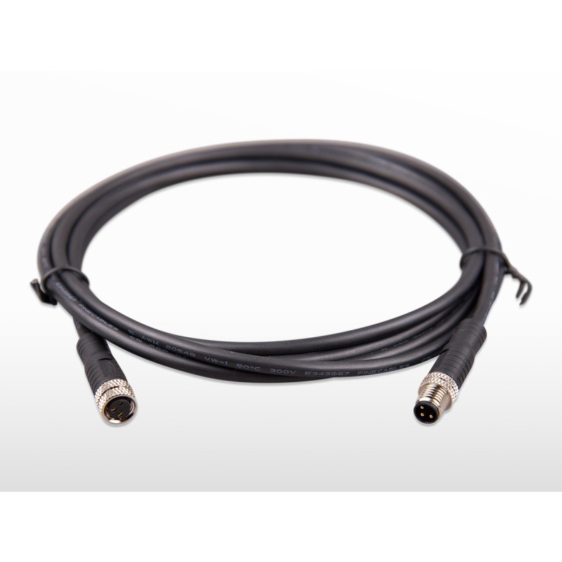 M8 circular connector Male/Female 3 pole cable 1m (bag of 2) Victron | ASS030560100