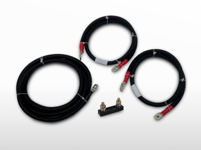 Kit connexion batterie 100mm² / M8-M8 + Porte ANL-fusible | 2 x 2m