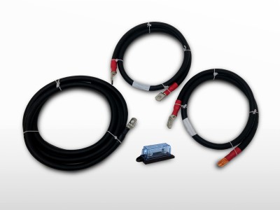 Kit connexion batterie 50mm² / M8-NU + Porte MEGA-fusible | 2 x 2m