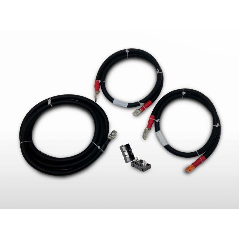 Kit connexion batterie 16mm² / M8-NU + Porte MIDI-fusible | 2 x 2m