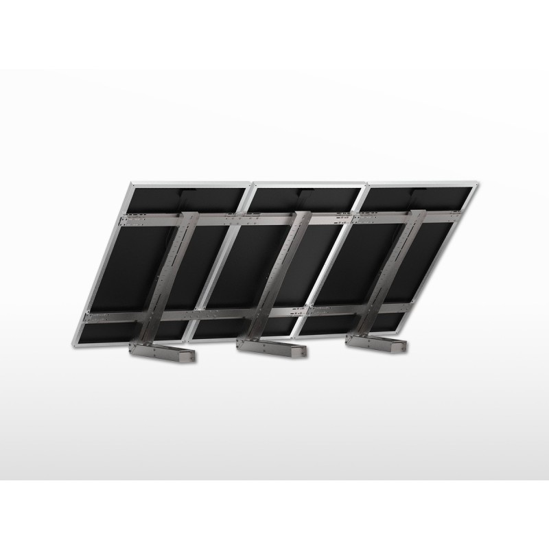 Support 3 panneaux solaires extensible Sol-Mur UNIFIX800EGF | largeur panneau 808 à 1100mm