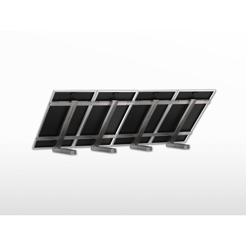 Support 4 panneaux solaires extensible Sol-Mur UNIFIX800EGF | largeur panneau 808 à 1100mm