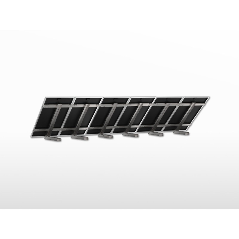 Support 6 panneaux solaires extensible Sol-Mur UNIFIX800EGF | largeur panneau 808 à 1100mm