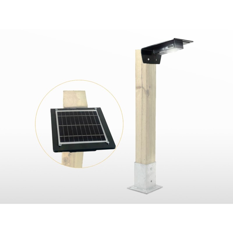 Borne solaire autonome LED détection crépusculaire | 3W / 100lm