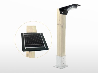 Borne solaire autonome LED détection crépusculaire | 3W / 100lm