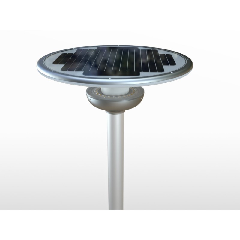 Lampadaire solaire autonome LED détection nuit | 21W / 2000lm