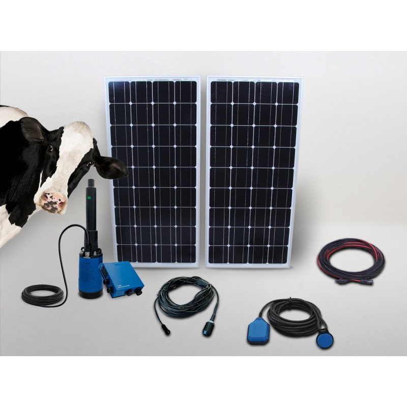 Kit pompe solaire immergé pour abreuvoir LORENTZ 230W | 40m - 1m³/h