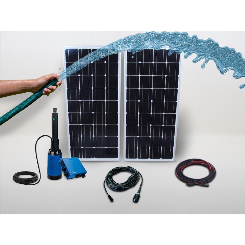 Kit pompe solaire immergé LORENTZ 230W | 40m - 1m³/h