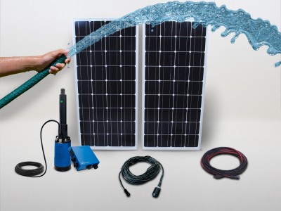 Kit pompe solaire immergé LORENTZ 230W | 40m - 1m³/h