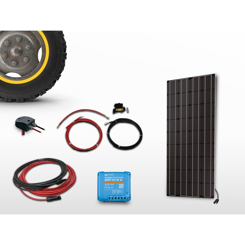 Kit panneau solaire camping-car MPPT monocristallin UNITECK 100W | 12V