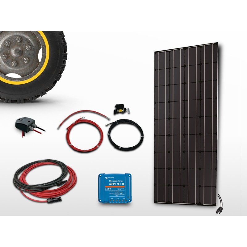 Kit panneau solaire Camping-car MPPT monocristallin UNITECK 150W | 12V