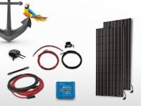 Kit panneaux solaires Bateau MPPT monocristallin 2x100W | 12V / 24V