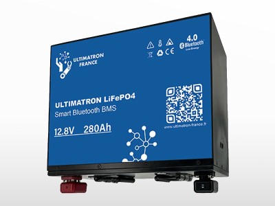 Batterie lithium ULTIMATRON LiFePO4 Smart BMS 12V / 280Ah | 3.58kWh