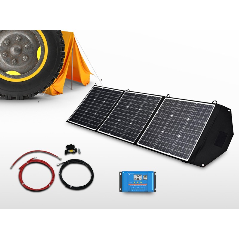 Kit panneau solaire portable souple 165W | 12V