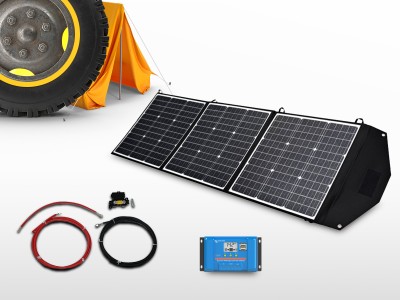 Kit panneau solaire portable souple 165W | 12V