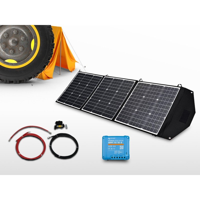 Kit panneau solaire portable MPPT souple 165W | 12V