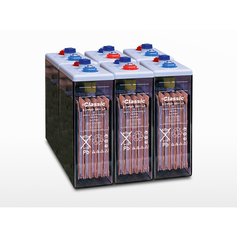 Parc de 6 batteries EXIDE GNB Classic OPzS Solar 450 | 12V / 450Ah (5,4kWh)