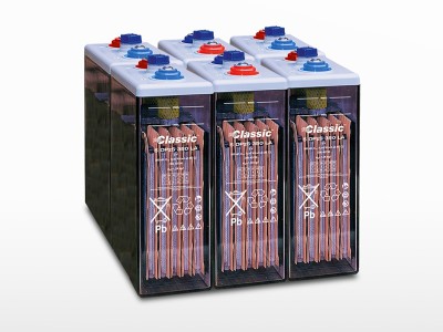 Parc de 6 batteries EXIDE GNB Classic OPzS Solar 450 | 12V / 450Ah (5,4kWh)