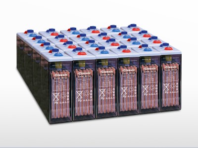 Parc de 24 batteries EXIDE GNB Classic OPzS Solar 450 | 48V / 450Ah (21,6kWh)