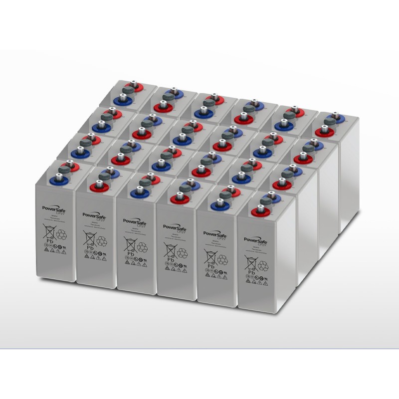 Parc de 24 batteries ENERSYS PowerSafe 5 OPzV 350 | 48V / 538Ah (25,8kWh)