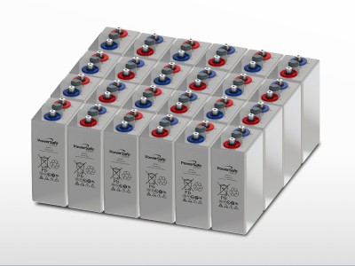 Parc de 24 batteries ENERSYS PowerSafe 6 OPzV 600 | 48V / 968Ah (46,4kWh)