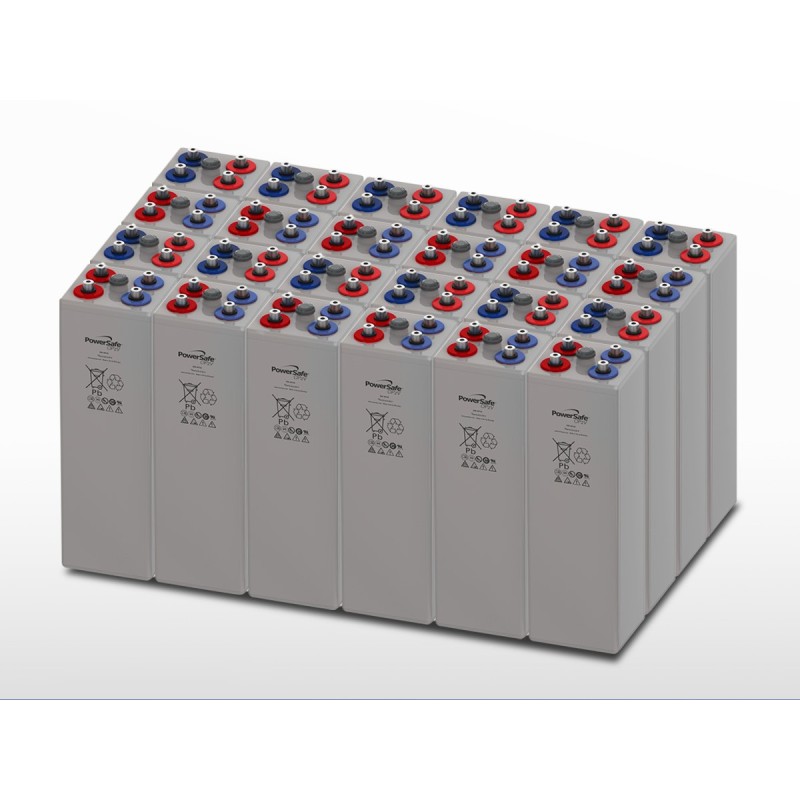 Parc de 24 batteries ENERSYS PowerSafe 8 OPzV 800 | 48V / 1284Ah (61,6kWh)