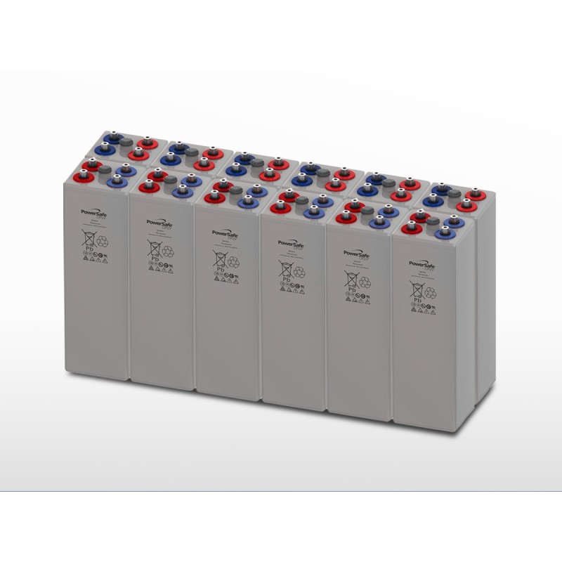 Parc de 12 batteries ENERSYS PowerSafe 8 OPzV 800 | 24V / 1284Ah (30,8kWh)