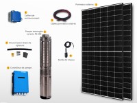 Composition du Kit pompe solaire immergée LORENTZ PS2-200 C-SJ3-9 | 35m - 3m³/h