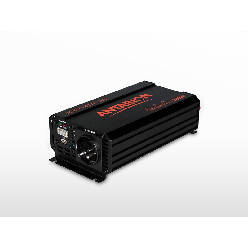 Convertisseur (onduleur) compact pur sinus ANTARION Power+ 300 | 12V / 300W