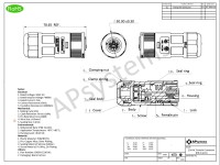 Caractéristiques Connecteur AC Femelle APsystems triphasé | QT2