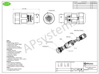 Caractéristiques Connecteur AC Mâle APsystems triphasé | QT2