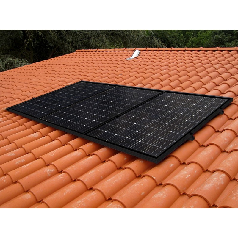 Fixation Toiture TUILE pour 3 panneaux solaires | Max 924mm