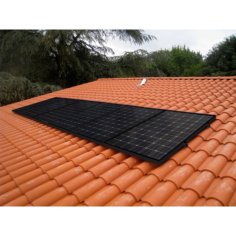 Fixation Toiture TUILE pour 6 panneaux solaires | Max 1160mm