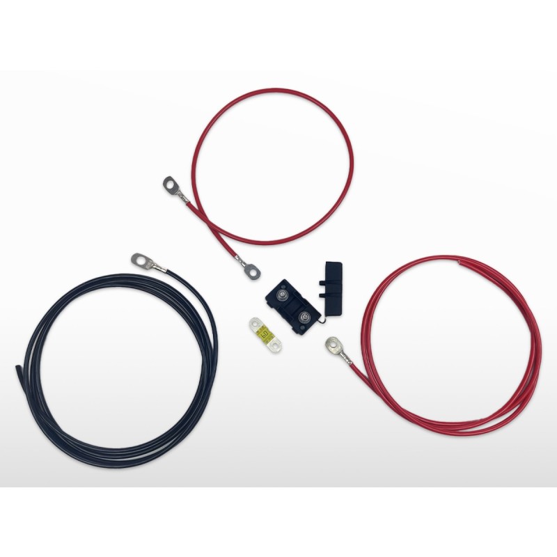 Kit connexion fil 6mm² / M8-NU avec MIDI fusible 60A/32V | 2m