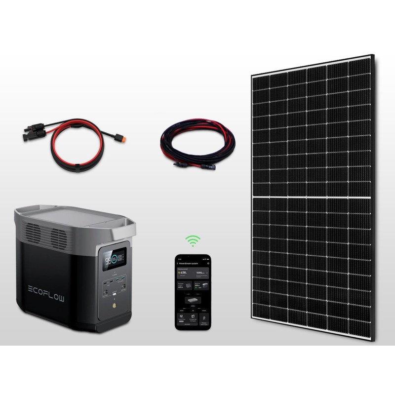 Kit panneau solaire autonome Plug & Play 410W - batterie DELTA 2 | 1kWh