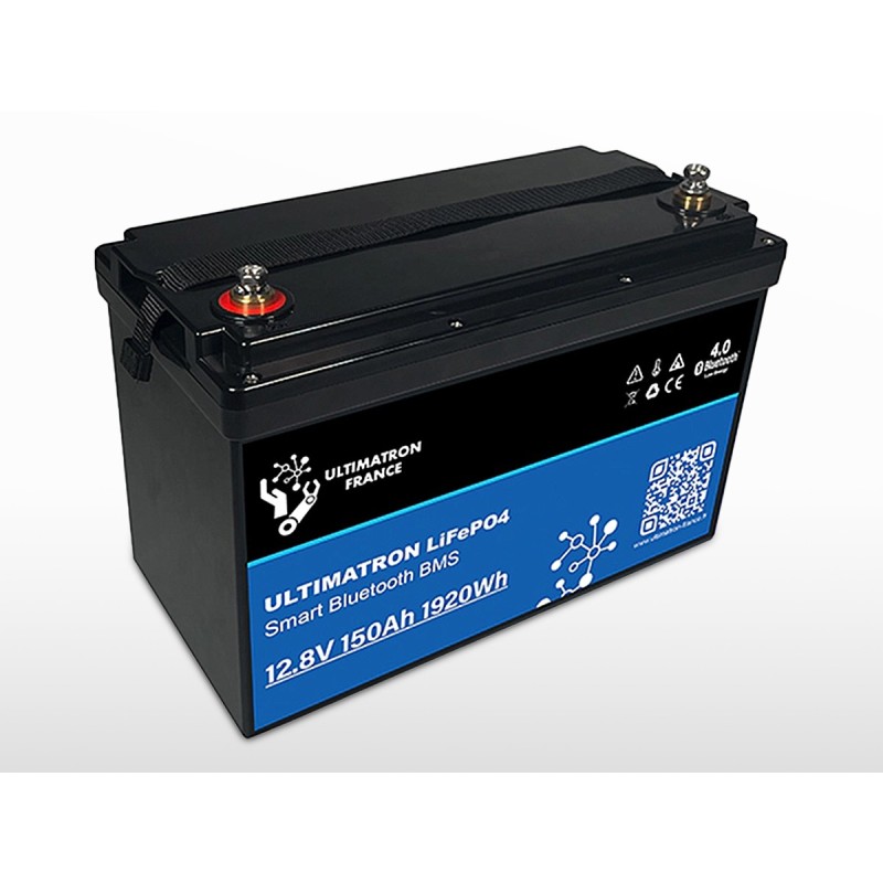 Batterie lithium ULTIMATRON LiFePO4 Smart BMS 12V / 150Ah | 1.92kWh