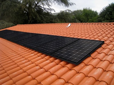 Fixation Toiture TUILE pour 10 panneaux solaires | Max 1160mm