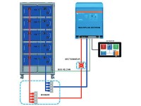 Schéma de câblage batterie lithium PYLONTECH avec Multiplus VICTRON