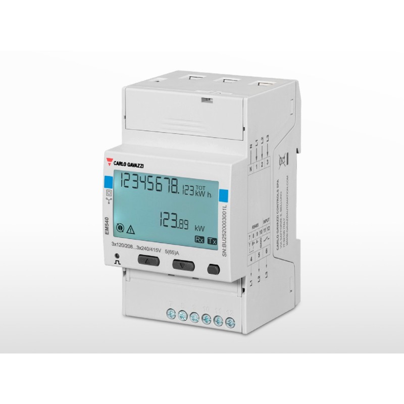 Energy Meter EM540 - 3 phase - max 65A/phase | VI-REL200100100